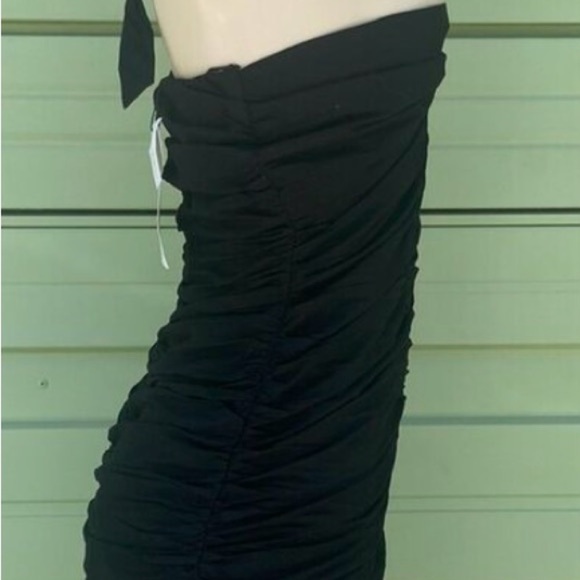 BNWT Drapped Mini Black Dress by ZARA - Picture 8 of 9